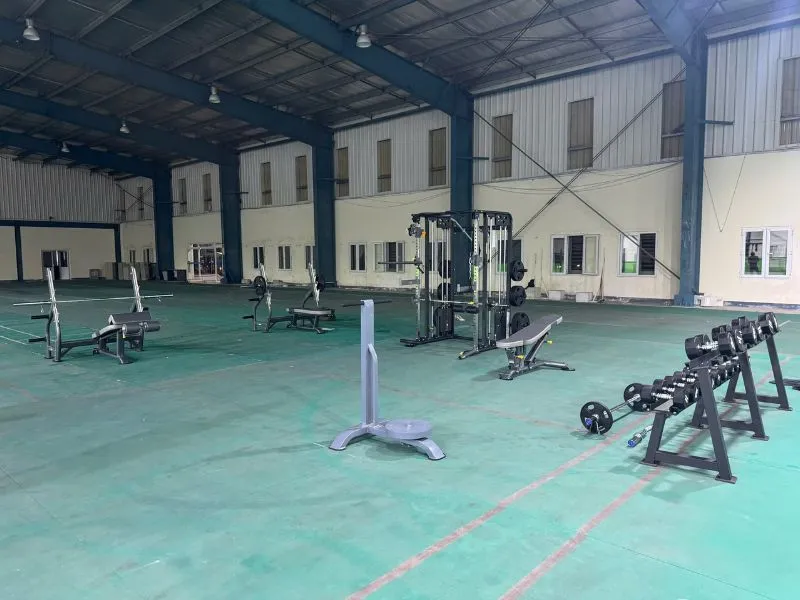 lắp đặt thiết bị tập gym tại Công ty Youngone