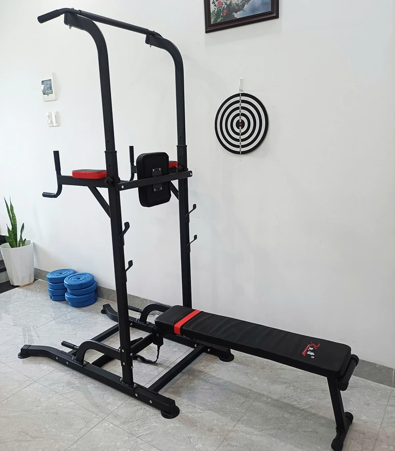 ghế tập tạ kết hợp xà đơn xà kép