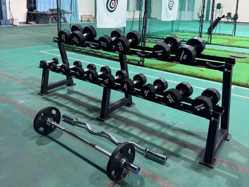 Dự án lắp đặt thiết bị tập gym tại Công ty Youngone Nam Định 6 Giá để tạ