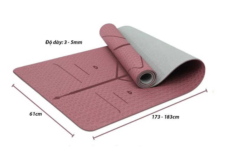Kích thước thảm tập yoga 
