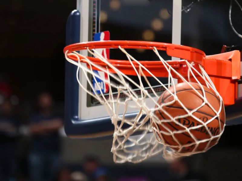 Quả bóng rổ tập luyện