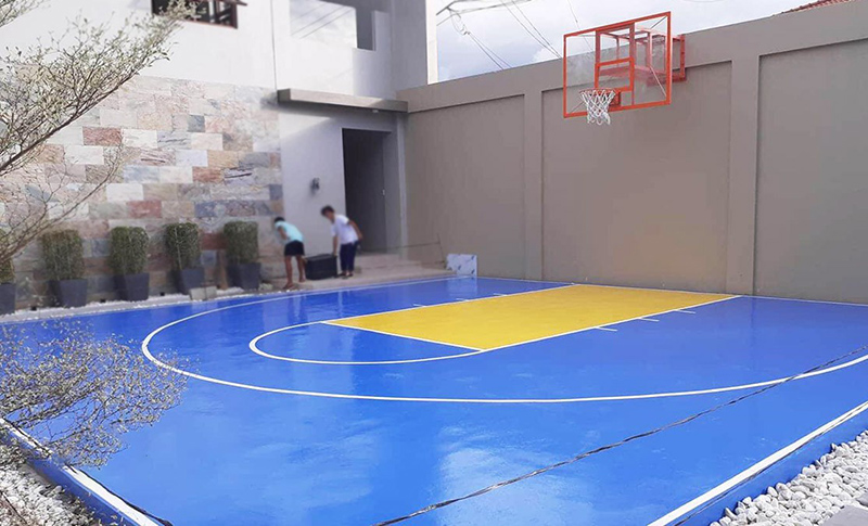 Hướng dẫn thi công sân bóng rổ với 5 bước đơn giản 4 sân bóng rổ