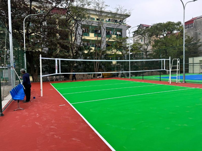 Cung cấp thiết bị thể thao tại Trường Đại học Sư phạm Hà Nội 2 1 Trụ lưới bóng chuyền