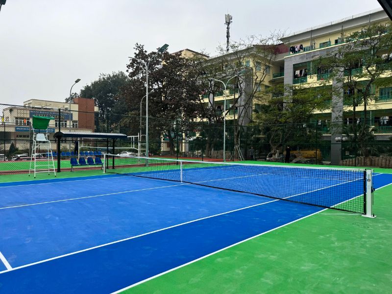Cung cấp thiết bị thể thao tại Trường Đại học Sư phạm Hà Nội 2 3 Trụ và lưới tennis