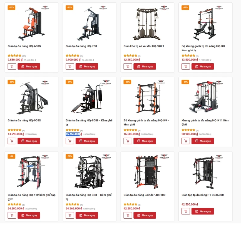 Có nên mua giàn tạ đa năng online? Ưu điểm và hạn chế