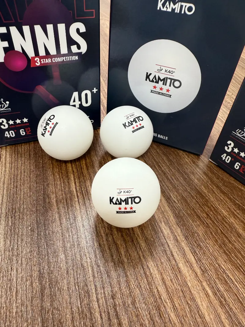 Quả bóng bàn Kamito 40+ 3 sao có nhiều ưu điểm nổi bật đạt chuẩn tập luyện