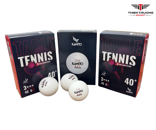 Hình ảnh thực tế của quả bóng bàn Kamito 40+ 3 sao