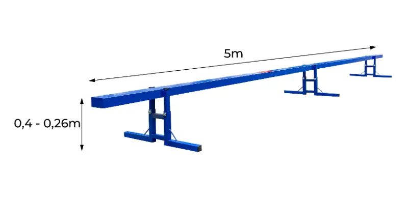 Kích thước của trụ thăng bằng tập luyện TL01