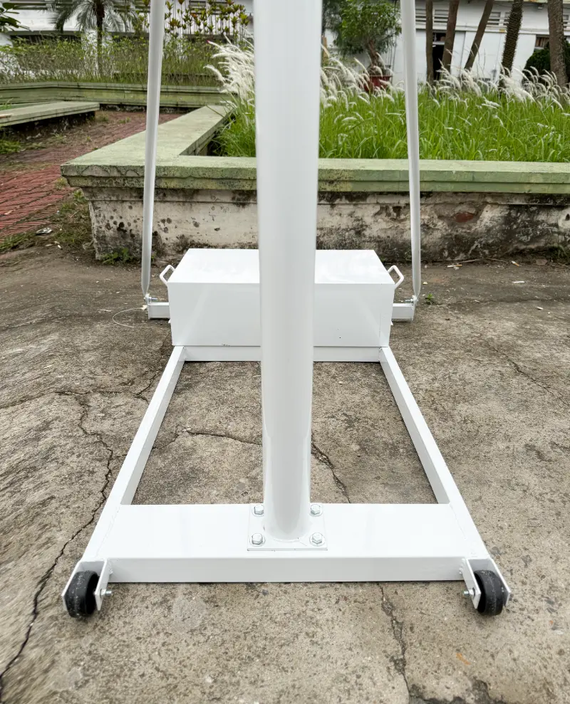 Hệ thống bánh xe của trụ bóng rổ tiểu học TG 01