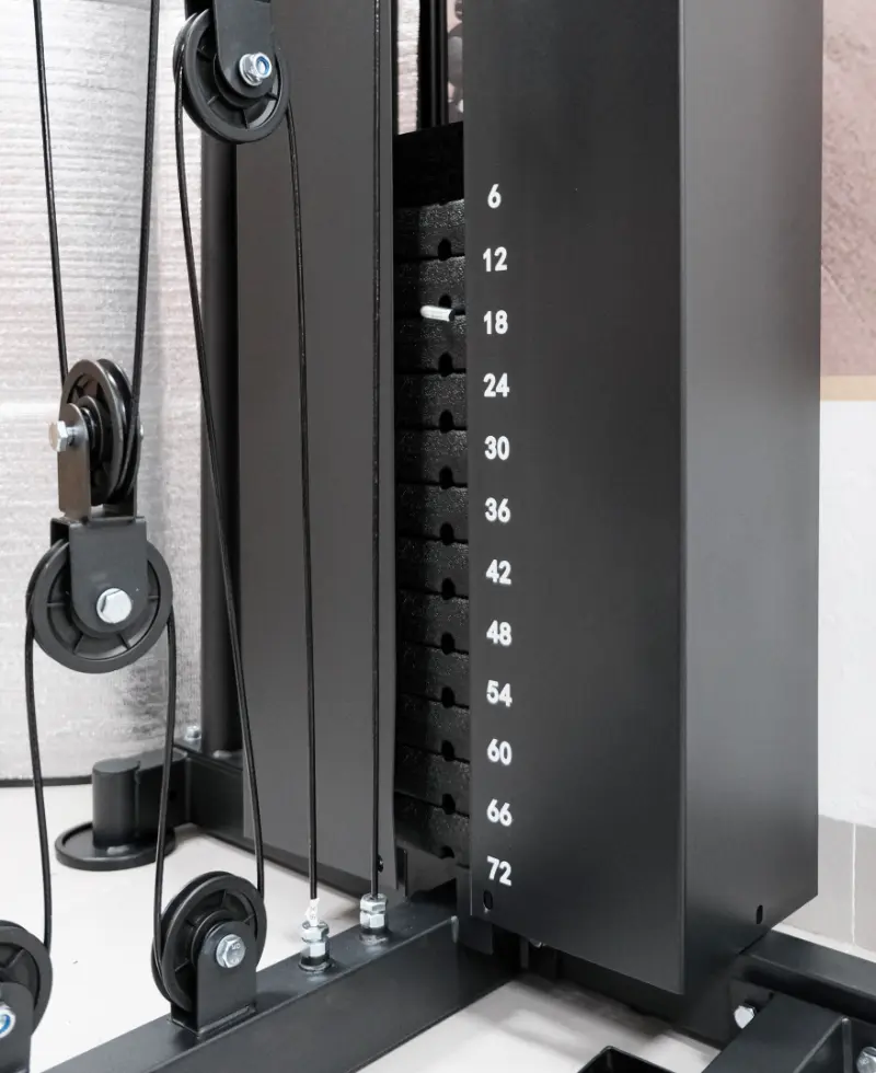 Review giàn tạ hq 700s chi tiết 7 Hệ thống khối tạ HQ-700S
