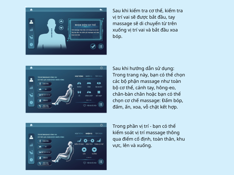 Ghế massage Oreni OR-450 4 Lựa chọn chế độ massage ghế massage OR-450