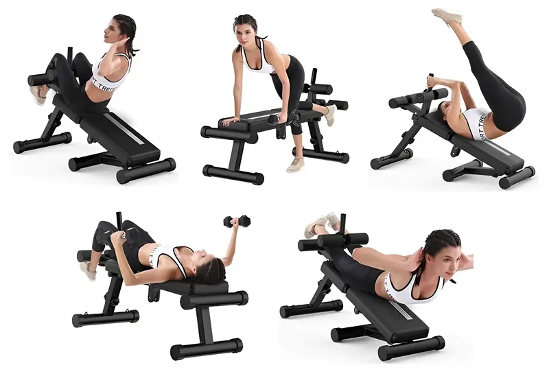 Các bài tập với ghế tập bụng