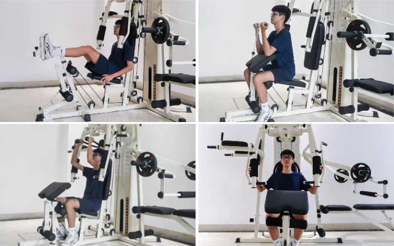 7 Lưu ý tập luyện giàn tạ đa năng hiệu quả 5 Bài tập giàn tạ đa năng HQ-909S