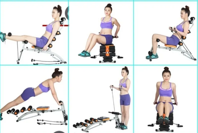 bài tập với máy tập bụng six pack care