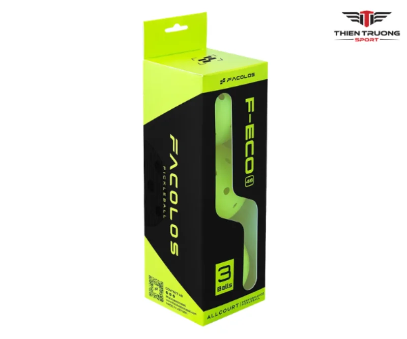 Bóng Pickleball Facolos F-Eco 48 lỗ (hộp 3 quả) 2 Thông số kỹ thuật của bóng Pickleball Facolos F-Eco 48 lỗ