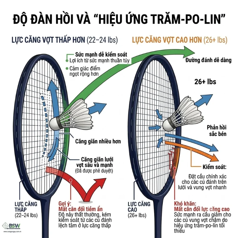 Lực căng vợt cầu lông bao nhiêu là phù hợp? 1 Lực căng vợt cầu lông là gì?