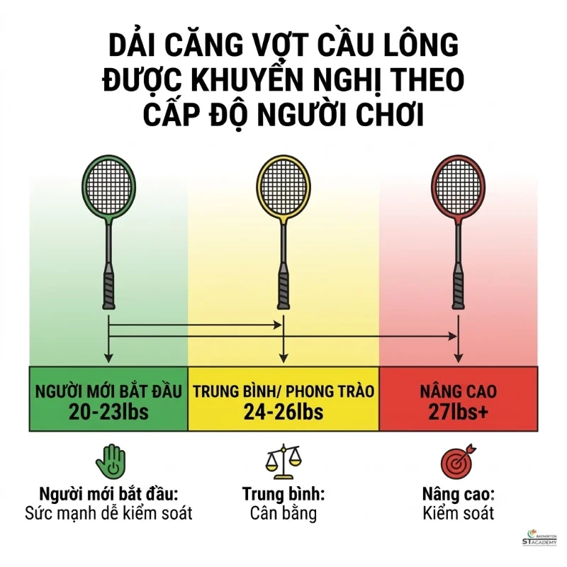 Lực căng vợt cầu lông bao nhiêu là phù hợp? 2 Lực căng vợt cầu lông bao nhiêu là phù hợp?