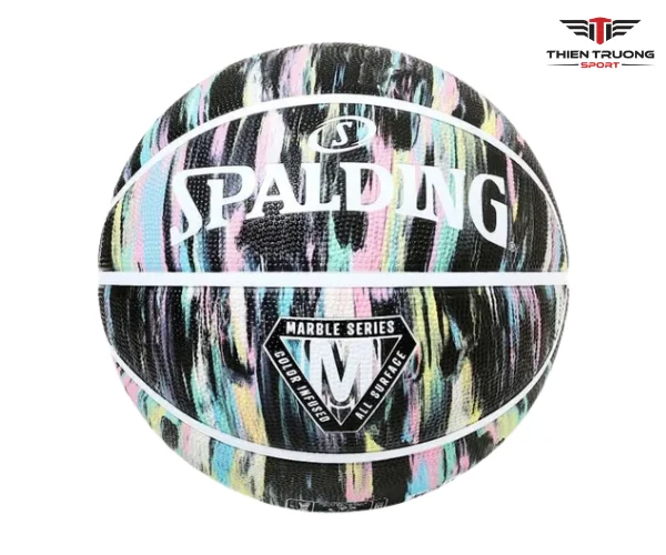 Hình ảnh quả bóng rổ Spalding Marble back pastel