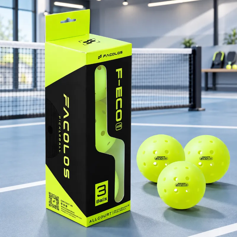 Bóng Pickleball Facolos F-Eco 48 lỗ (hộp 3 quả) 4 Địa chỉ mua bóng Pickleball Facolos F-Eco 48 lỗ uy tín, giá tốt